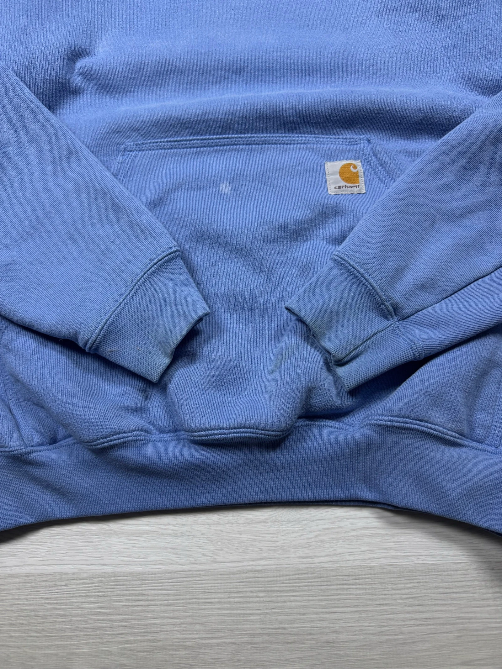 Carhartt Sleeve Logo Hoodie Blue Original Fit M – photo 4
